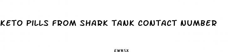 keto pills from shark tank contact number