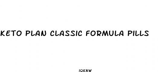 keto plan classic formula pills