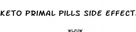 keto primal pills side effects