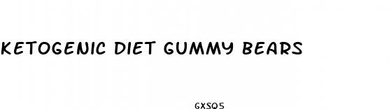 ketogenic diet gummy bears