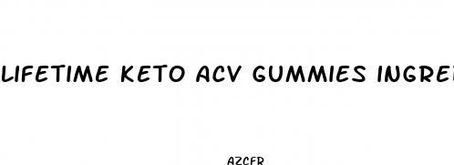 lifetime keto acv gummies ingredients