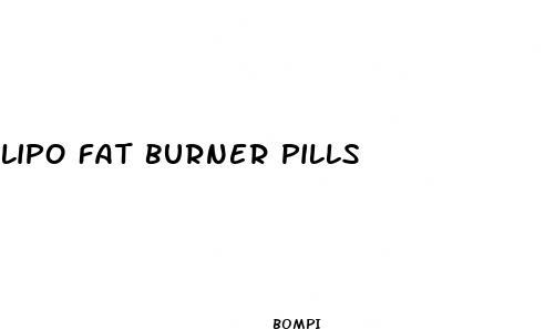 lipo fat burner pills