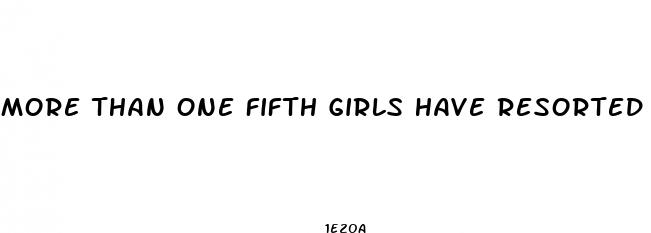 more than one fifth girls have resorted to diet pills