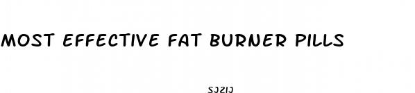 most effective fat burner pills
