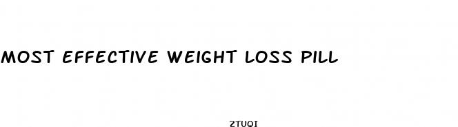 most effective weight loss pill