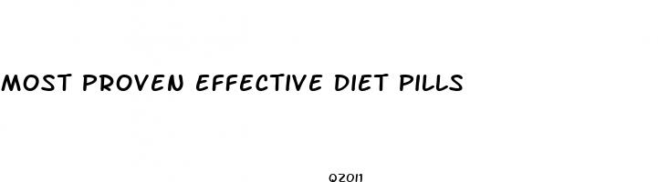 most proven effective diet pills