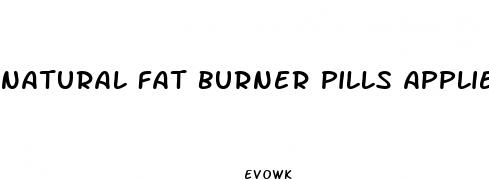 natural fat burner pills applied nutrition