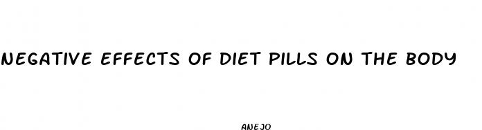 negative effects of diet pills on the body