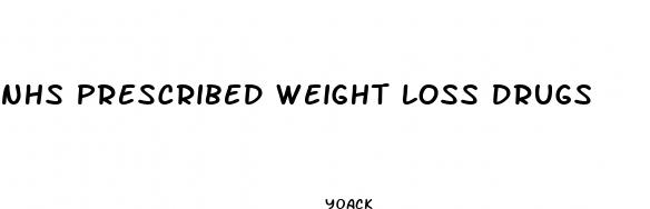 nhs prescribed weight loss drugs