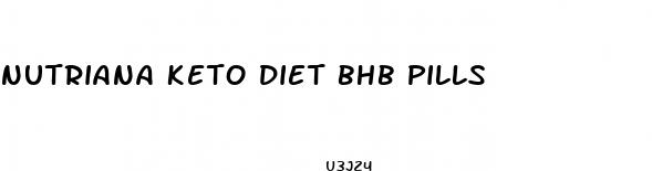 nutriana keto diet bhb pills