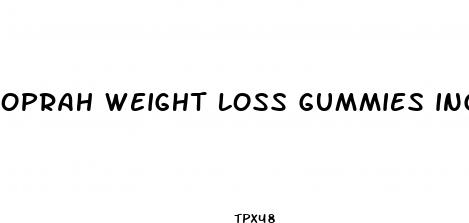 oprah weight loss gummies ingredients