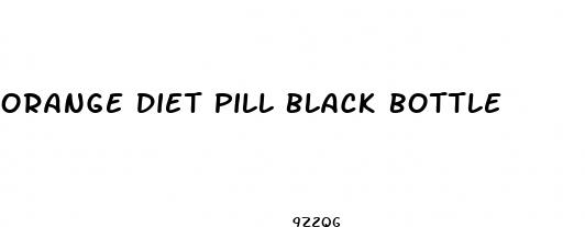 orange diet pill black bottle