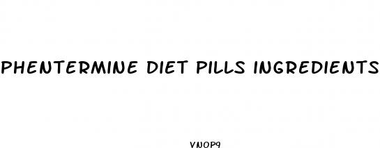 phentermine diet pills ingredients