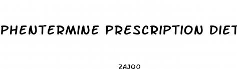 phentermine prescription diet pills