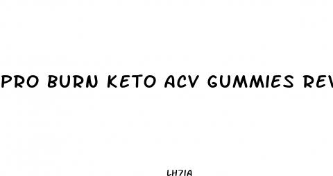 pro burn keto acv gummies review