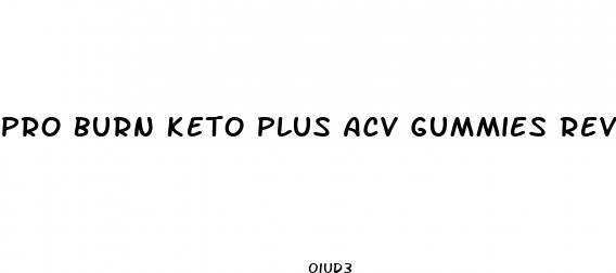 pro burn keto plus acv gummies reviews
