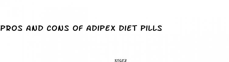 pros and cons of adipex diet pills