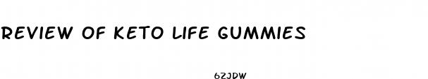 review of keto life gummies