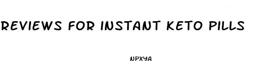reviews for instant keto pills