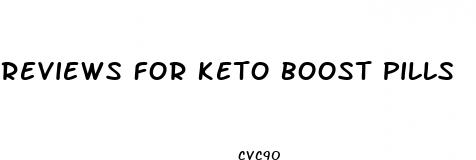 reviews for keto boost pills