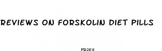 reviews on forskolin diet pills