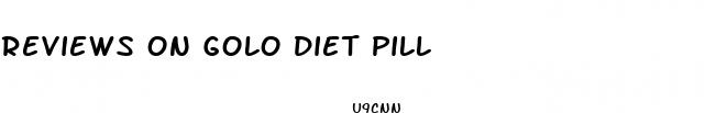 reviews on golo diet pill
