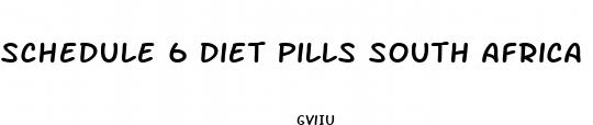 schedule 6 diet pills south africa