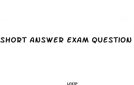 short answer exam question work metabolism diet pill