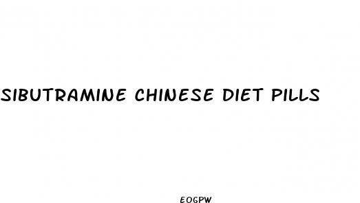 sibutramine chinese diet pills