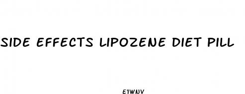 side effects lipozene diet pill