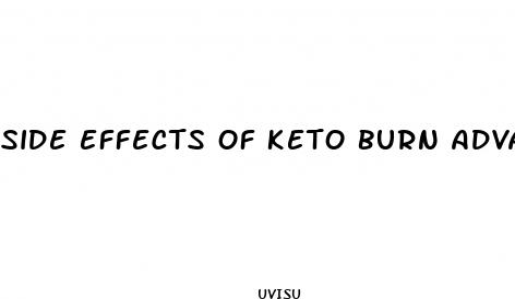 side effects of keto burn advanced weight loss pills