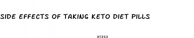 side effects of taking keto diet pills