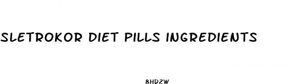 sletrokor diet pills ingredients