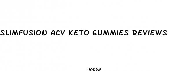 slimfusion acv keto gummies reviews
