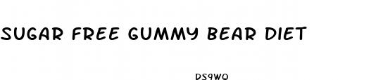 sugar free gummy bear diet