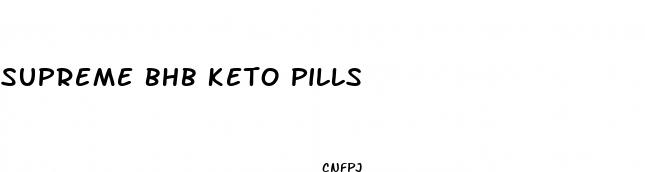 supreme bhb keto pills