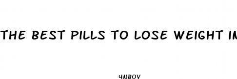 the best pills to lose weight in usa