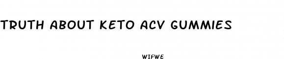 truth about keto acv gummies