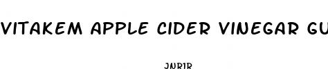 vitakem apple cider vinegar gummies