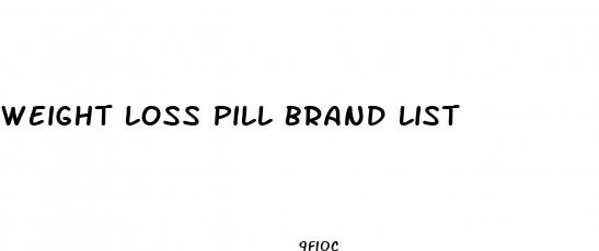 weight loss pill brand list