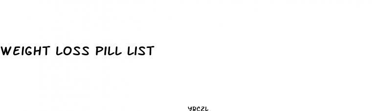 weight loss pill list