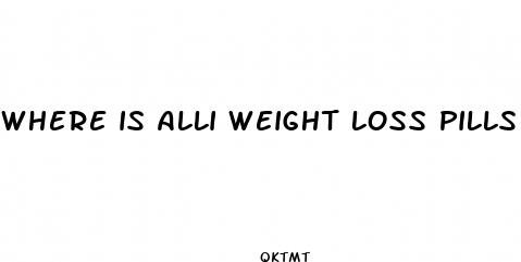 where is alli weight loss pills manufactured