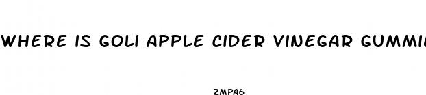 where is goli apple cider vinegar gummies sold