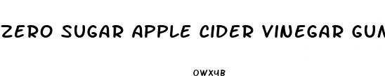 zero sugar apple cider vinegar gummies