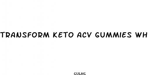 transform keto acv gummies where to buy