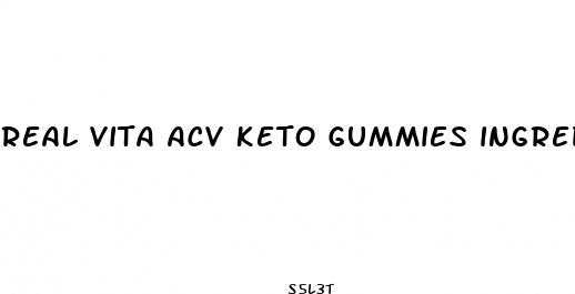 real vita acv keto gummies ingredients list