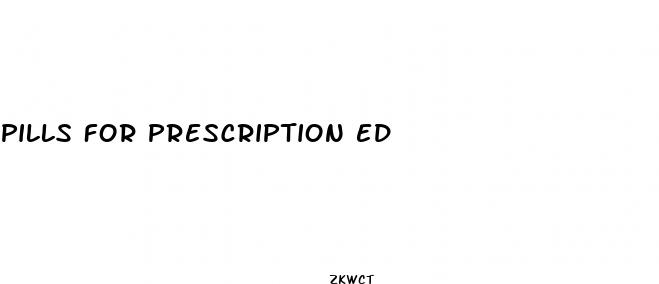 pills for prescription ed