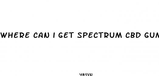 where can i get spectrum cbd gummies