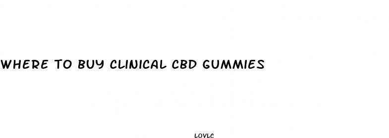 where to buy clinical cbd gummies