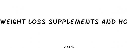 weight loss supplements and how they work